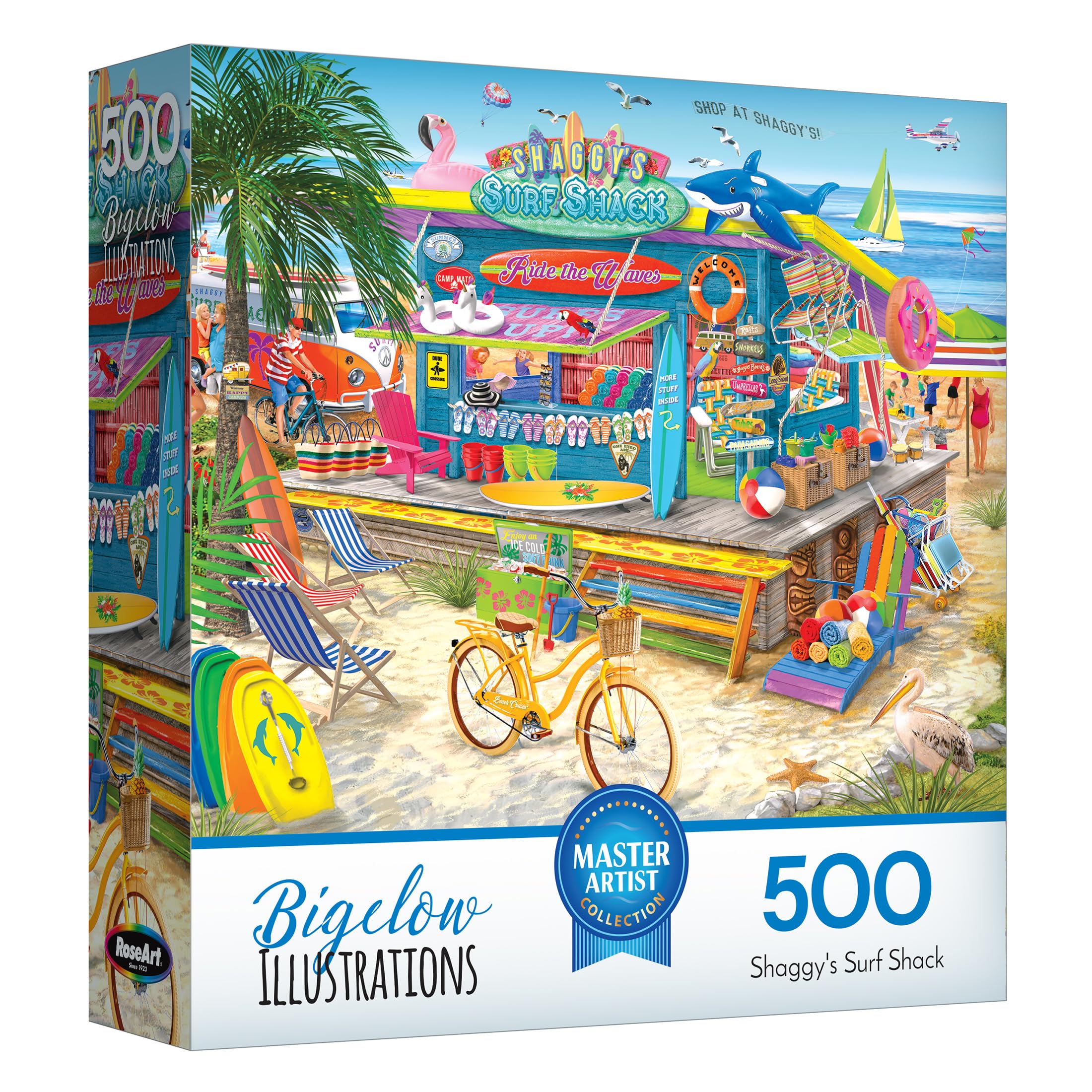 Amazon.com: RoseArt Bigelow Illustrations Shaggy's Surf Shack 500